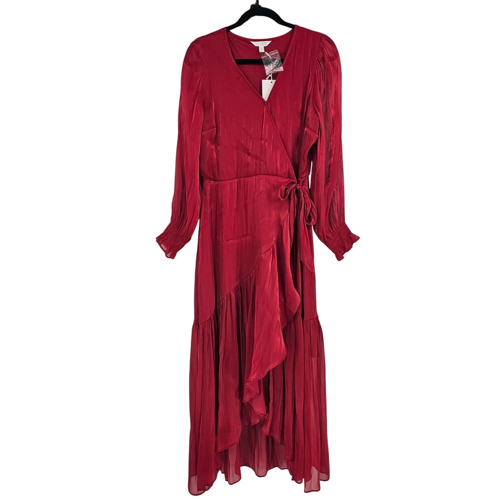 LC Lauren Conrad Red Midi Dress
